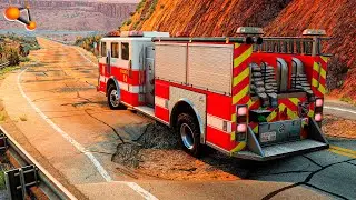 Cars VS Road Potholes #8 - BeamNG drive