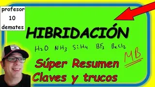 HYBRIDIZATION Summary Theory Examples and solved EXERCISES [ sp sp2 sp3 ]