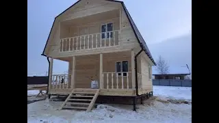 Строим классный дом из бруса под ключ!!! Планировка дома 6х8