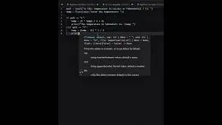 Temperature conversion program in python