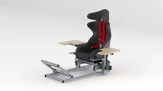 Modular Aluminium Sim Rig - Wheel, HOTAS and Center Joystick Expansion