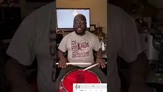 How to read snare drum music part 1 Whole notes