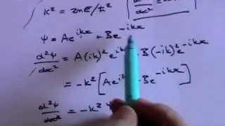 Schrodinger Equation for Free Particle and Particle in a Box Part 1