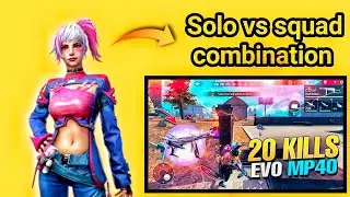 Free fire  Solo vs squad ability combination | Best solo vs squad character combination
