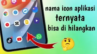 cara menghilangkan nama icon aplikasi di Android / 2024