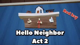 Hello Neighbor Act 2 Walkthrough | Red Key Escape (No Commentary)