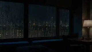 HEAVY RAIN at Night to Sleep Well and Relax | End Insomnia Fast with Heavy Rainfall on Roof