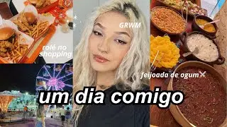 UM DIA COMIGO🌟 grwm, feijoada de ogum e parque de diversões🎡💞
