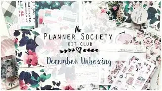 The Planner Society | December Unboxing