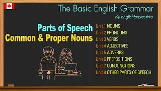 The Basic English Grammar - Parts of Speech - Common and Proper Nouns