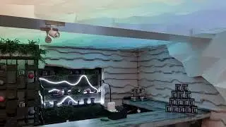 Потолок Северное сияние в ночном клубе МУТАБОР