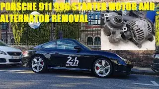 Porsche 911 996 C4s - DIY Alternator and starter motor removal