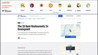 Responsive Ads - CAVIAR and TheInfatuation Location-based User Listing Ad