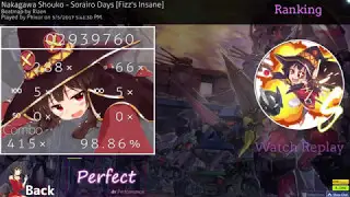 osu! Nakagawa Shouko - Sorario Days [Fizz's Insane] FC