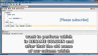 SQL tutorial 23  Rename and Modify Column Using Alter Table  computer tips and tirks pro
