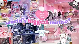MINISO LAND shopping spree 🛍️💓 shop with me for sanrio, top toy, cute plushies, blind boxes!