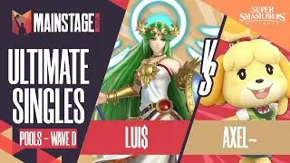 Lui$ vs Axel - SSBU Singles: Pools Wave D - Mainstage 2021 | Palutena vs Isabelle