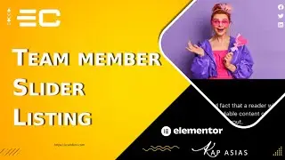 Team Member Slider Listing Widget in Elementor | EC Addons Elementor Tutorial