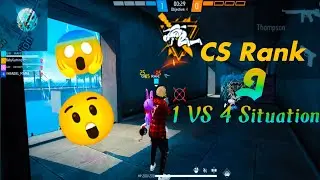 CS Rank এ 1 vs 4 situation😱😱 || Gaming With Rafi || #gamingwithrafi #freefire #crazygamer