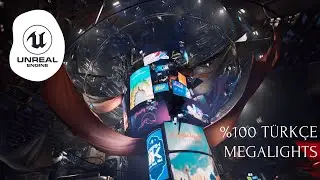 UnrealEngine 5.5 Megalights Nasıl Kullanılır ? %100 Türkçe ve Temel düzey anlatım