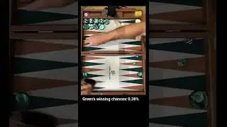 Mochy's luckiest backgammon game in 2023