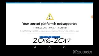 All ROBLOX.com Unsupported site!