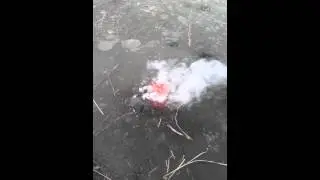 Взрыв Жука под льдом