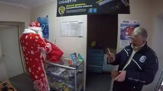 ВЛОГ! СИНИЙ И КРАСНЫЙ! Вручение новогоднего подарка от Лиманет