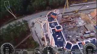 Flight Plan FAIL (Parrot bebop 2 + AR.Pro 3) ЖК «Карат»  01.11.16