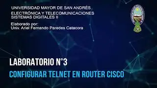 Laboratorio 3 (Configurar telnet en router cisco)