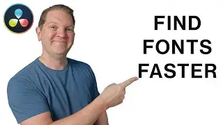 New in DaVinci Resolve 20: Filter Fonts in Text Boxes