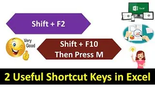 Shortcut to Quickly Insert or Delete Comments in Excel