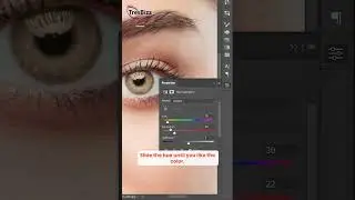 How to change the color of the eyeball in Adobe Photoshop?