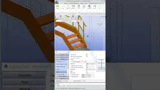Created Railing - Advance Steel 