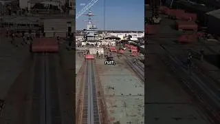 Why Is There Rust On A Ship During Its Construction Phase?