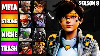 BEST And WORST DPS Heroes To Solo Carry Ranked Season 8 | Overwatch 2 Tier List