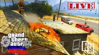 LIVE: GTA 5 LSPDFR Kuffs FiveM/vRP Police Roleplay (Fire, EMS, Rescue Patrol)