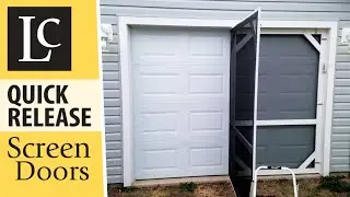 Amazing DIY Garage Screen Doors - Quick Release & Hinged -- No Sewing Required