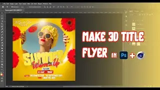 Create a 3d text with me in Cinema 4D and Photoshop