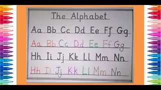 ABC alphabet writing for kids . Learn the English alphabets form A to Z. Learn how to read alphabets