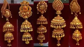 Latest Gold Jhumka Designs Huge Collection