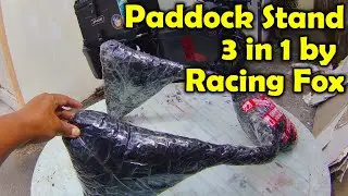 Paddock Motorcycle Stand 3 in 1 by Racing Fox |  Unwrapping | Assembly | Test