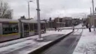 Heuston Luas Station Buried in Snow 8 2 09