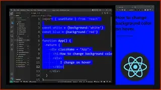 React: Change Background Color Dynamically on Hover (mouse over / onMouseEnter event)