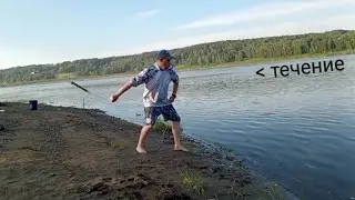 ONE MORE TIME THROWING A LOAD WITH A RUBBER BAND TO PIKE-PERCH!