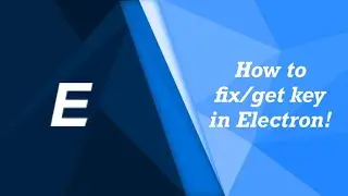 How to fix/get key in Electron!