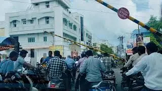 A normal day in India at railway crossing created on public interest