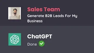 Generate Unlimited Leads with ChatGPT in 2025 in any Niche in 5 minutes