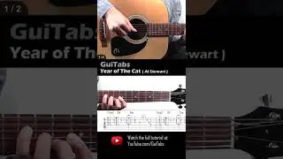How to play Year of The Cat 🐈 (Short Version) - Al Stewart / Guitar Lesson / GuiTabs
