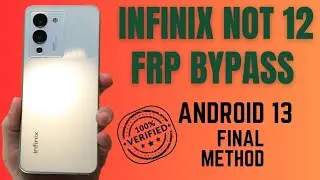 INFINIX NOT 12 G96 FRP BYPASS ANDROID 13 NEW PATCH SECURITY VERY EASY